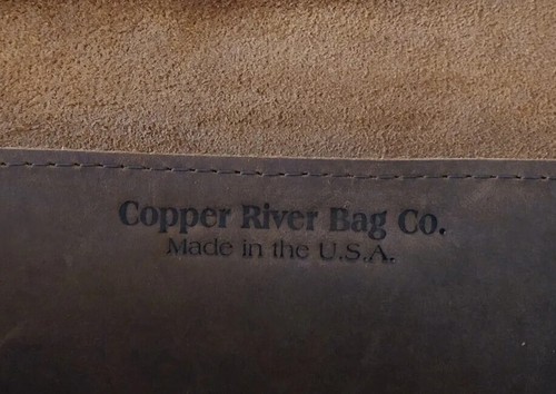 Copper River Co Brown Leather 19" Harness Crossbody Messenger Bag Made In USA  - Picture 3 of 19