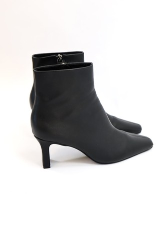 Next Botines Tacón Efecto Cuero Negro Reino Unido 5 EUR 38 Usados Dos Veces - Imagen 2 de 7