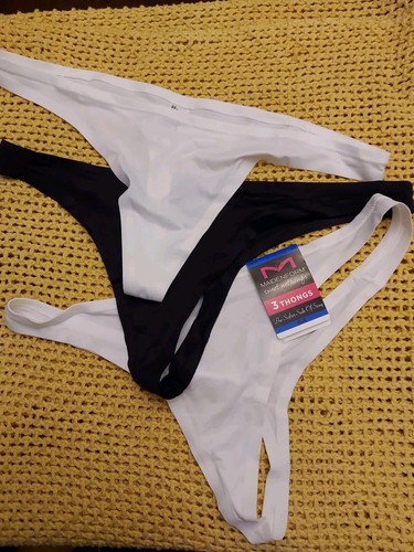 Maidenform Sweet Nothings 3 Thongs Set Women's Size XLarge/8 NWT Nylon/Spandex - Picture 3 of 6