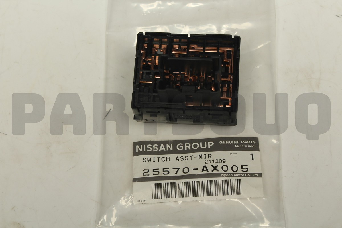 25570AX005 Genuine Nissan SWITCH ASSY-MIRROR CONTROL 25570