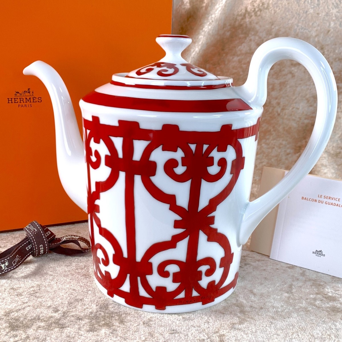 t*6様 WT89 HERMES Salons du Guadalquivir Hermes Guadalquivir Tea Cup Saucer Tableware set of 1