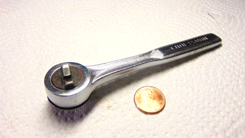 Vintage Craftsman V Serie 1/4" Antrieb Feinzahn Rändel Rad Ratsche 43187 USA - (#3)