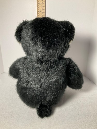 Black small bear plush Tan face ears and feet ASI 62960 - Picture 4 of 7