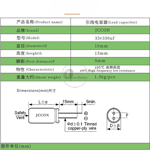 1uF to 22000uF High Frequency Low Resistance Radial Electrolytic Capacitor 105°C - Picture 46 of 111