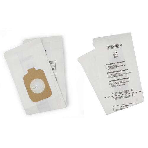 DVC Paper Replacement Bags Style 3 Fit Kirby Heritage 2 HD Legend, 3