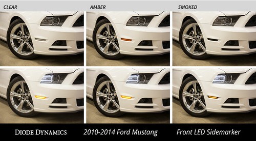 Mustang 2010 LED Sidemarkers Smoked Set Diode Dynamics - Picture 8 of 9