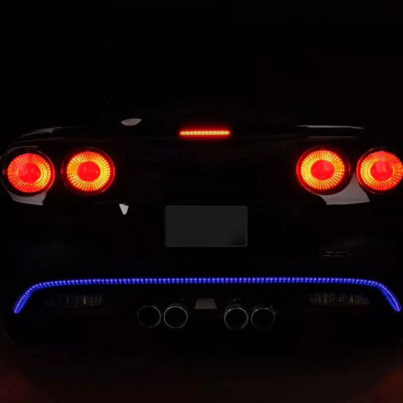 Fits For Chevrolet Corvette C6 Coupe 2005-2013 Tail Lights 4PCS Black LED Lens - Image 3 of 4