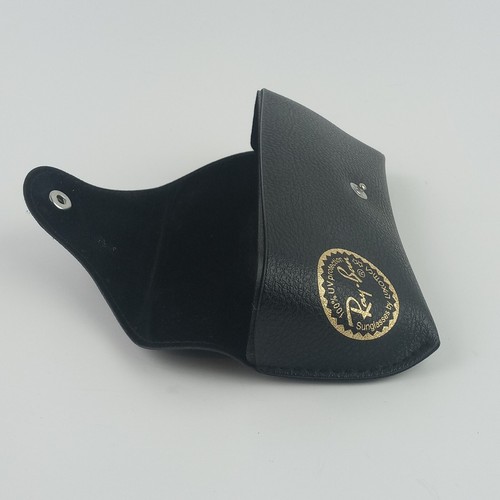 Ray-Ban Eyeglasses Sunglasses Case Soft Shell Button Snap Travel Carrier Black - Picture 4 of 8