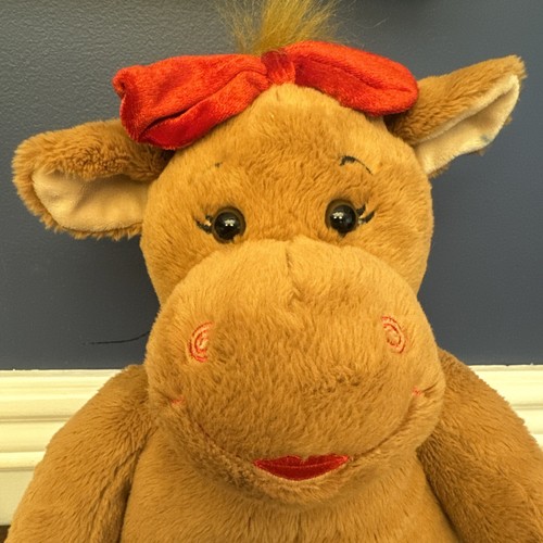 Build A Bear Holly Moose 16" Red Bow - Great Condition - Picture 2 of 4
