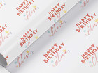 Personalised birthday wrapping paper, gift wrap, any name, any wording