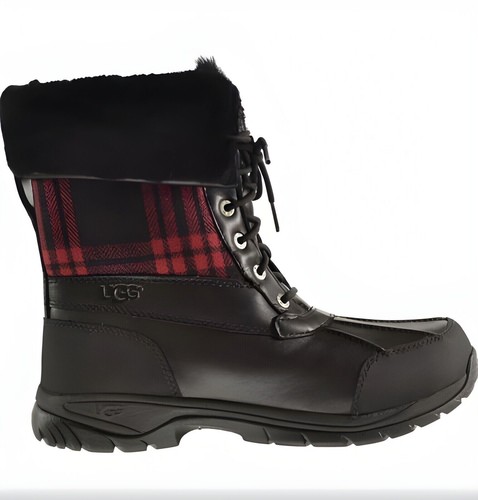 UGG AUTHENTIC [3251] M BUTTLE PLAID LEATHER EVENT Waterproof 💦 VIBRAM BOOTS 🥾 - Bild 3 von 12
