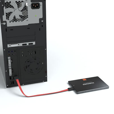 SATA 3Gb/s Verbindungskabel, rot, 0,3m