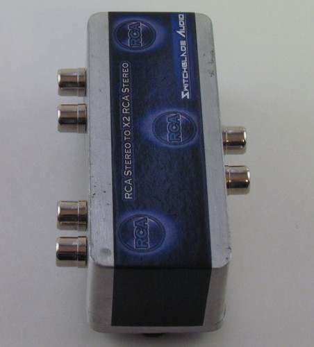 RCA Stereo Pair to 2 RCA Stereo Pair Splitter Combiner Y-Cable Adapter Phono - Picture 9 of 10