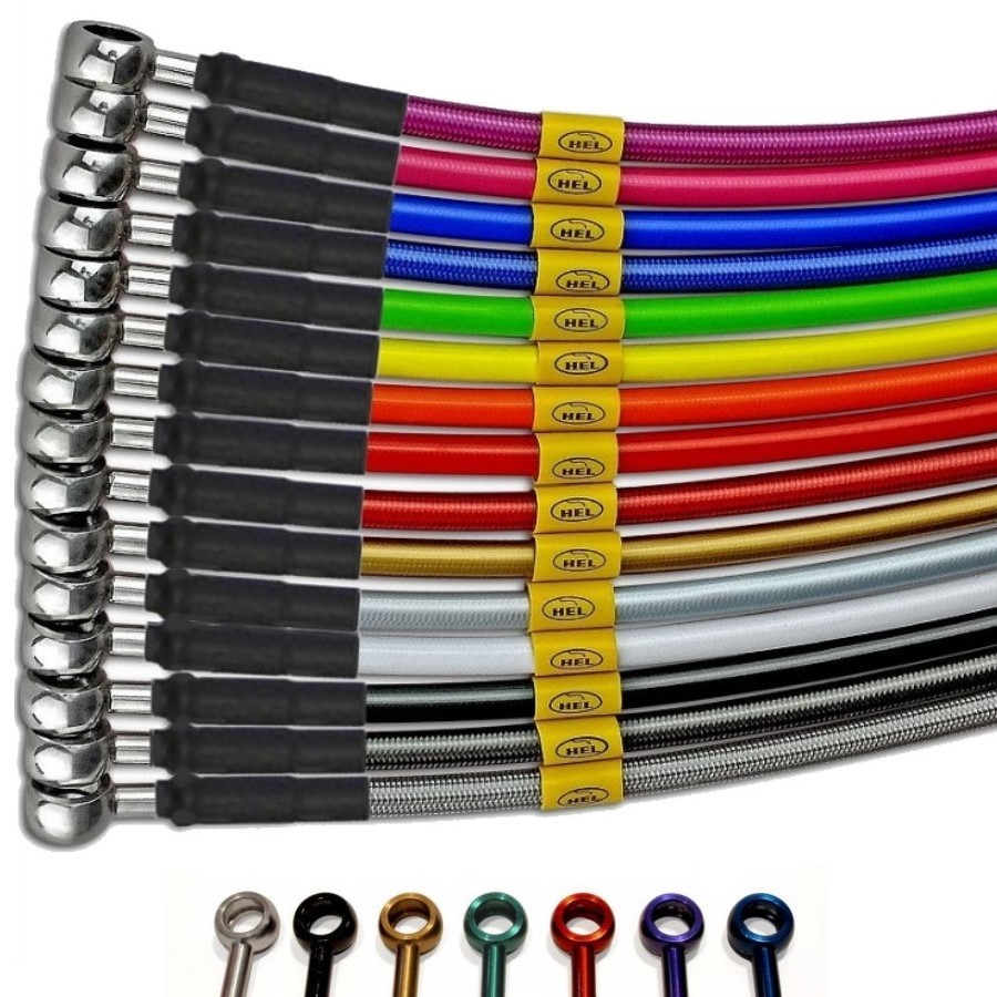 CLEAR DUCATI 996 HEL BRAIDED LINE OIL COOLER HOSE