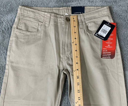 Chaps Boys' Size 16 Stretch Twill School Pants Adjustable Waist Modern Fit NEW - Picture 4 of 16