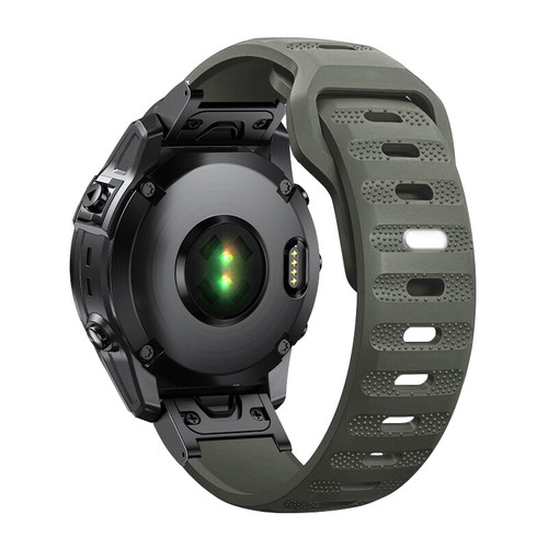 22/26mm For Garmin Fenix 3 6 7X 5X 5S 5Plus Watch Band Silicone Sports Strap - Foto 16 di 22