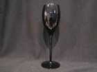 Mikasa Elite Black Stemware Crystal Glasses Goblet Wine Made in Japan