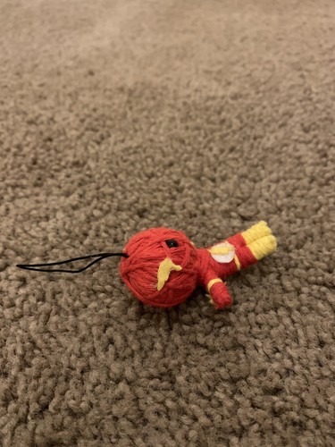 DC Comics The Flash Voodoo String Doll Figure Red Keychain Charm Toy Ornament - Picture 4 of 10