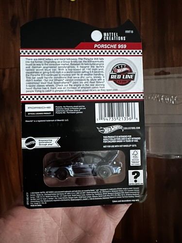 Porsche 959 Spectraflame 2024 Hot Wheels Collectors RLC exclusivo acero azul - Imagen 2 de 7
