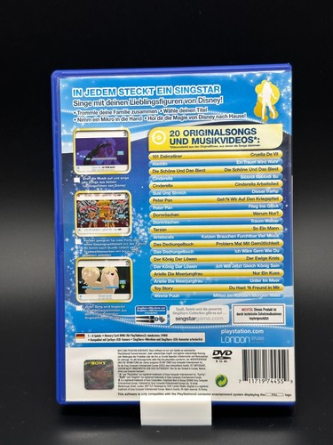 Sony Playstation 2 Singstar - Best of Disney PS2  mit Anleitung Top Zustand - Bild 2 von 3