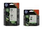 3 X Original Ink HP Officejet 4315 4355 J3680 PSC 1417 1415 1410 / No. 21 +22