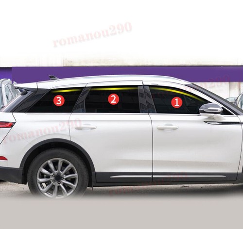 For Lincoln Corsair 2020-2022 ABS Chrome Window Visor Vent Shades Sun Rain Guard - Picture 12 of 12