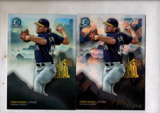Corbin Burnes 2018 Bowman Chrome Peaks of Potential Atomic Refractor /150 + Base