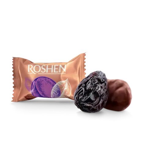 Ukrainian Sweets ROSHEN Candy Prunes in Dark Chocolate 200g 7oz - Picture 1 of 1