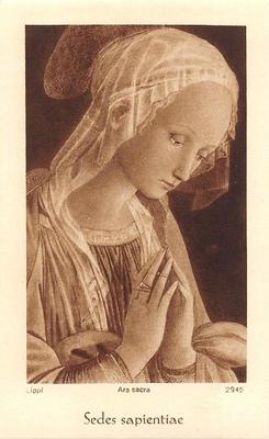 Fleißbildchen Heiligenbild Gebetbild '' Holy card Ars sacra'' H2047'' 