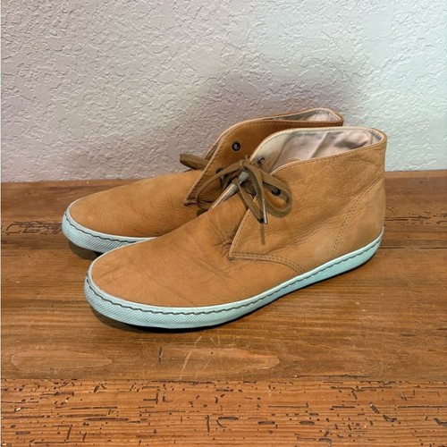 PF Flyers Hi Top 100% Leather Anti-Slip Boating Shoes