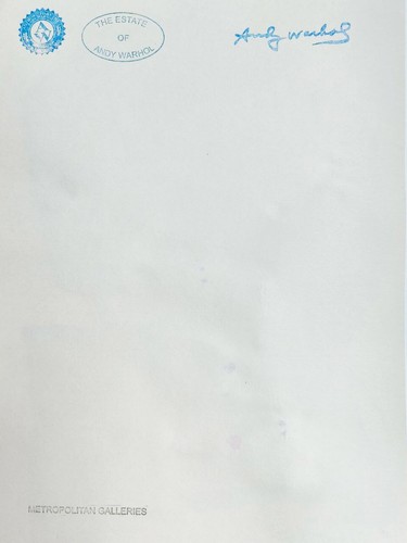 Andy Warhol Original Vintage Art Print Lithograph Signed Limited with COA - Picture 3 of 3