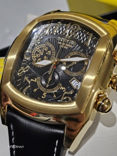 Invicta - Dragon LUPAH - Swiss 5040.D Chrono Butterfly Clasp Leather mens watch - Picture 17 of 20