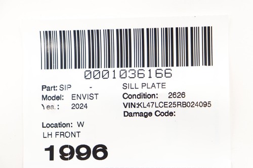 2024 - 2025 BUICK ENVISTA FRONT LEFT OR RIGHT SIDE DOOR SILL SCUFF PLATE OEM - Picture 8 of 8
