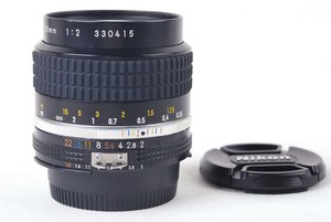 Ex Nikon Nikkor 35mm F 2 Ais Lens W Caps Ebay