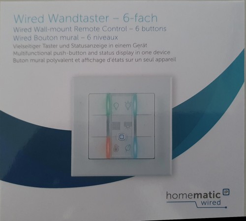 Homematic IP Wired Smart Home Wandtaster – 6-fach, HmIPW-WRC6