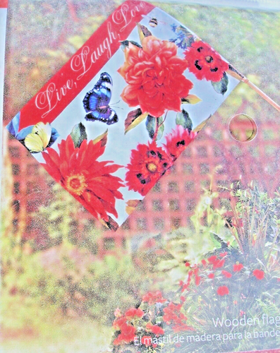 Live Laugh And Love Summer Garden Flag 28'' X 40" Outdoor Flag