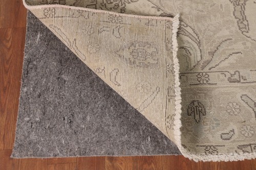 Distressed 6x10 ft. Floral Traditional Tebriz Vintage Rug Handmade Wool Carpet - Picture 10 of 12