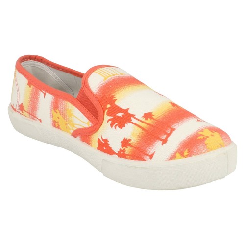 SALE Ladies F80086 textile slip on pumps F80086 by SPOT ON £9.99 - Picture 39 of 41