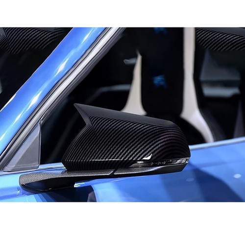 CARBON FIBER SIDE MIRROR COVERS FITS 2015~2022 FORD MUSTANG WITH LED SIGNAL GT - Picture 3 of 9