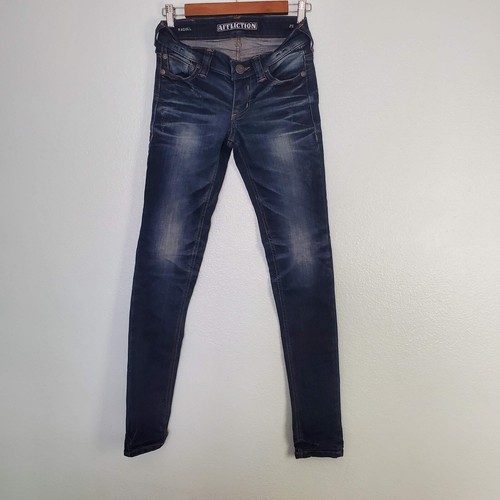 Pantalones de mezclilla Affliction Rachel azules - talla 25  - Imagen 1 de 5