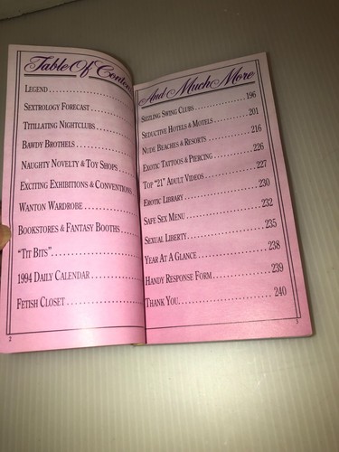 1994 "Hot Spots" ADULTS ONLY Hotel/Motel-Nude Beach/Resort-Shops-Etc. Guide - Bild 2 von 4