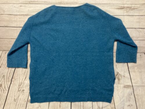 Massimo Dutti Alpaka Wolle ozeanblau Pullover Größe Med - Bild 3 von 9