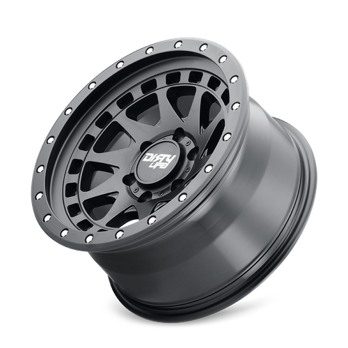 (Set-4) Dirty Life Enigma Pro 17x9 5x127 -38mm Matte Black Wheels Rims 17 Inch - Picture 4 of 4