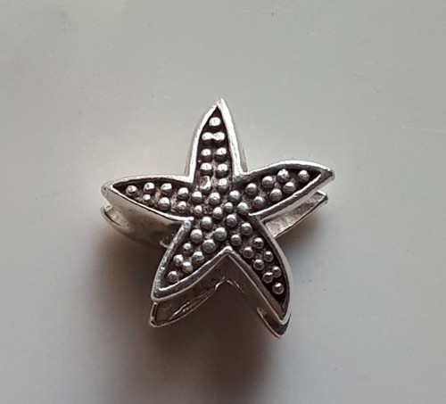Markenlos Sterling Silber 925 Seestern Armband Charm Perle