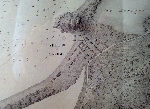 1831 Marigot Collectivité de Saint-Martin French West Indies Antique Map  - Picture 3 of 6
