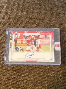 Clyde Edwards Helaire 2020 national treasures field pass auto autograph #33/99