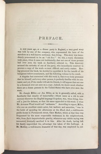[Humor]  Joe Miller’s Jests, with Copious Additions   Northern Magazine  1865  - Picture 3 of 12