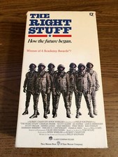 The Right Stuff VCR VHS Movie Tape Scott Glenn, Ed Harris Rated G Used