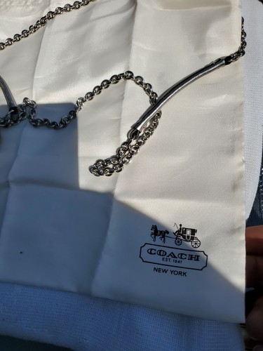 COACH sequence silver chain bag with dust bag - Picture 12 of 15