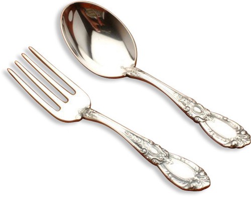 King Richard by Towle 2 Piece Baby Fork & Spoon Set, New in Box, Sterling Silver